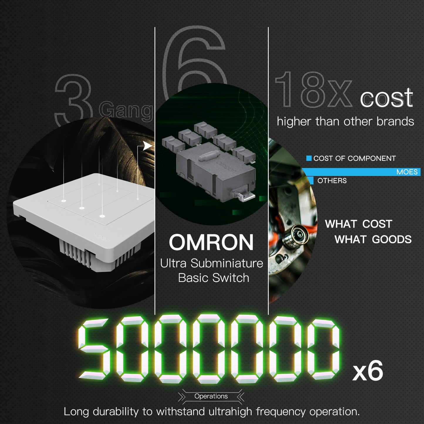 Tuya ZigBee Smart Single-fire Zero-fire Sharing Timing Voice Wall Switch EU Plug, Style: 2 Ways (White)