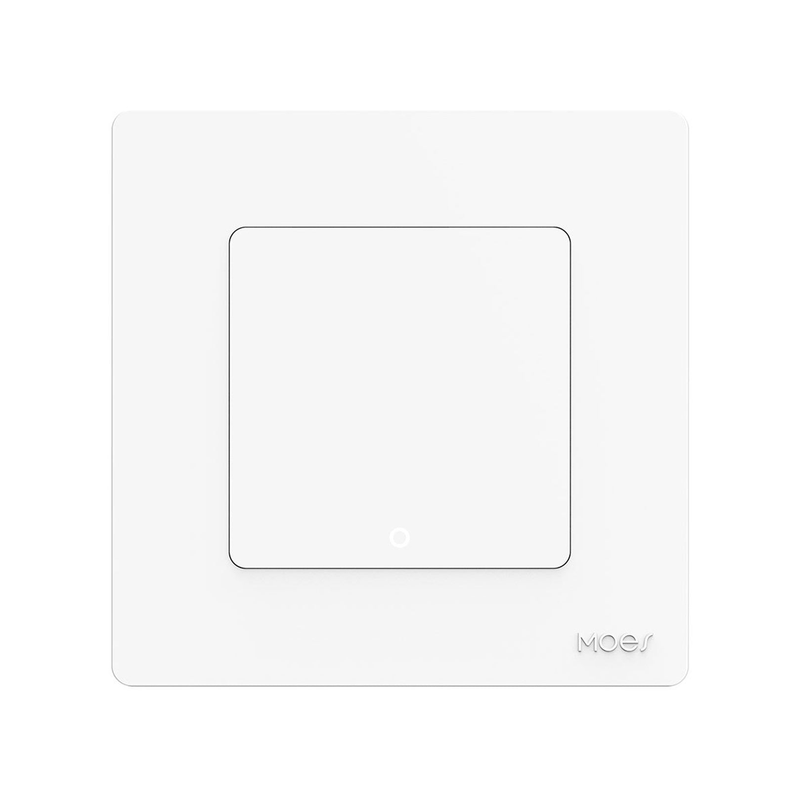 Tuya ZigBee Smart Single-fire Zero-fire Sharing Timing Voice Wall Switch EU Plug, Style: 1 Way (White Scene Casual Post)
