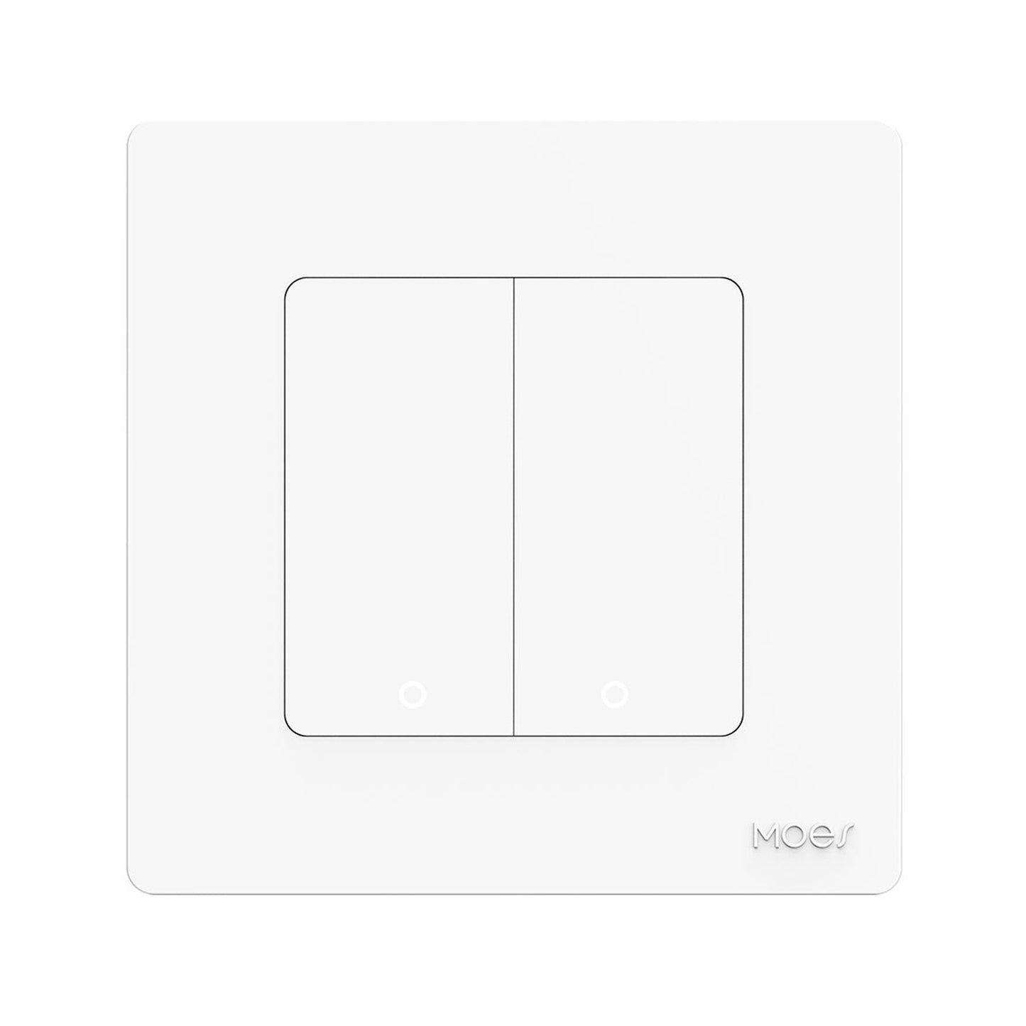 Tuya ZigBee Smart Single-fire Zero-fire Sharing Timing Voice Wall Switch EU Plug, Style: 2 Ways (White Scene Casual Post)
