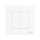 Tuya ZigBee Smart Single-fire Zero-fire Sharing Timing Voice Wall Switch EU Plug, Style: 4 Ways (White Scene Casual Post)