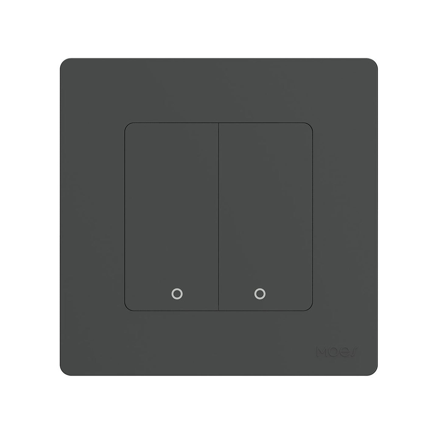 Tuya ZigBee Smart Single-fire Zero-fire Sharing Timing Voice Wall Switch EU Plug, Style: 2 Ways (Gray Scene Casual Post)