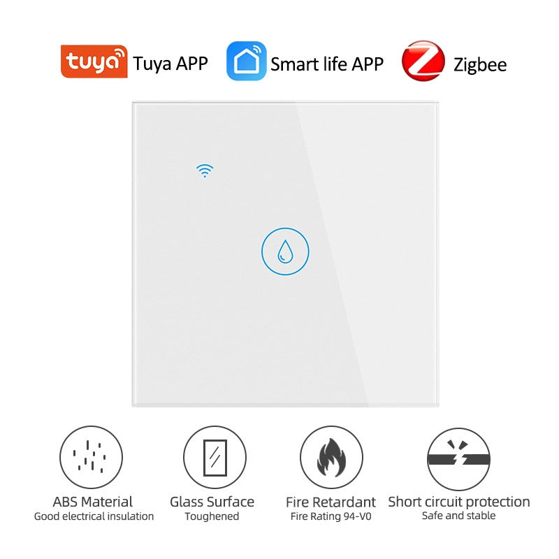 ZigBee 20A Water Heater Switch White High Power Time Voice Control EU Plug