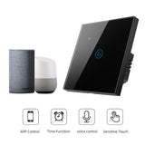 WIFI 20A Water Heater Switch White High Power Time Voice Control EU Plug