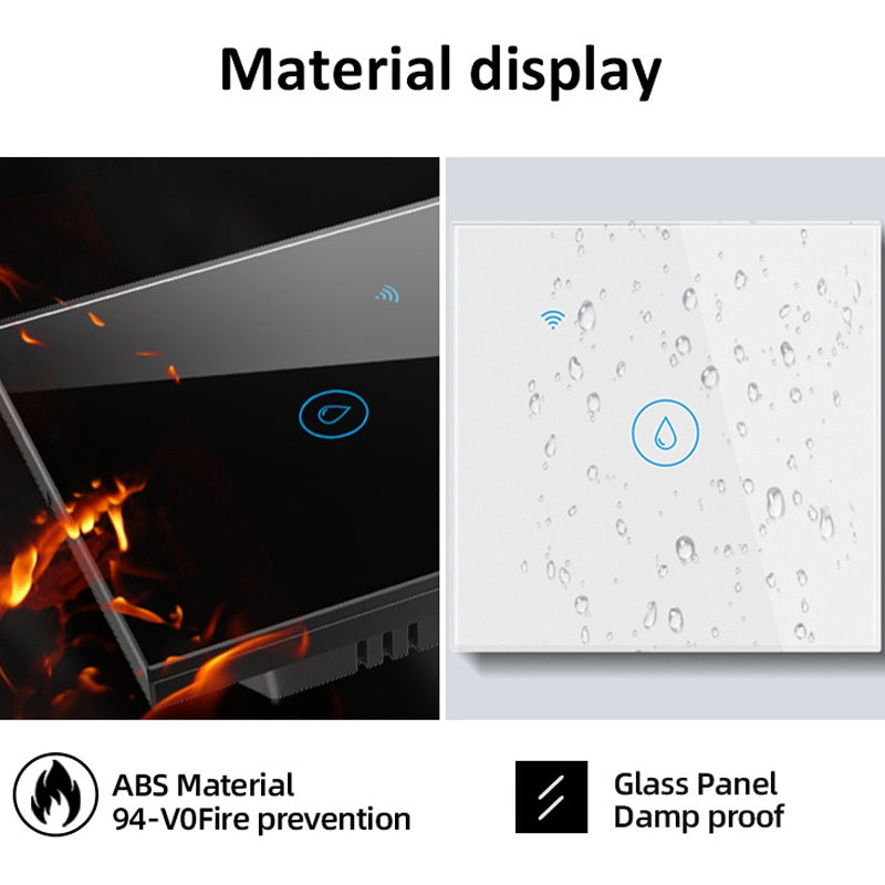 WIFI 20A Water Heater Switch White High Power Time Voice Control EU Plug