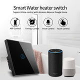 Tuya ZigBee 40A Smart High Power Water Heater Light Air Conditioner Switch Time Voice Remote Control(White)