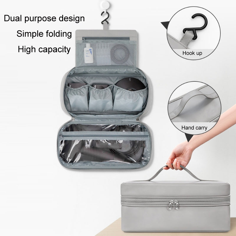 Baona BN-DS006 for Dyson Airwrap Multifunctional PU Leather Storage Bag(Grey)