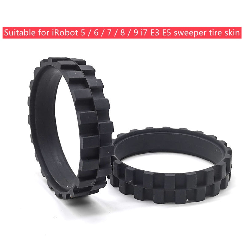 2pairs Walking Wheel Tire Skin For iRobot 500 / 600 / 700 / 800 / 900 Series & i7 E3 E5