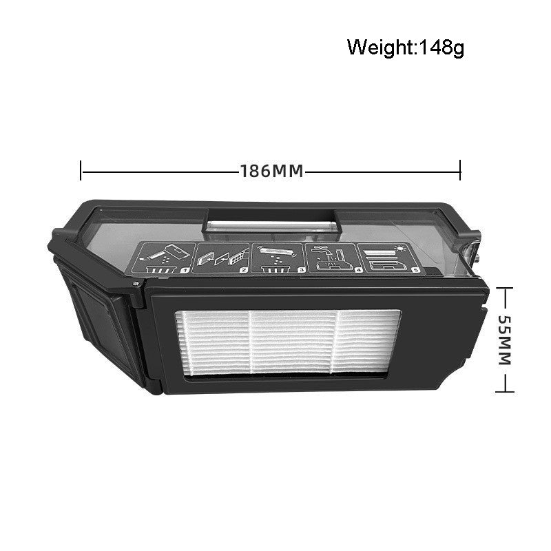 1pc Dust Box For ECOVACS X1 ONMI / X1 TURBO Vacuum Cleaner Accessories