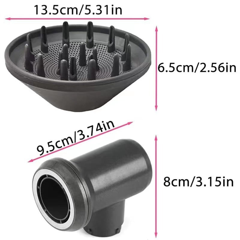 For Dyson Hair Dryer Airwarp Diffusion Nozzle Attachment Replacement Accessories Without Adapter