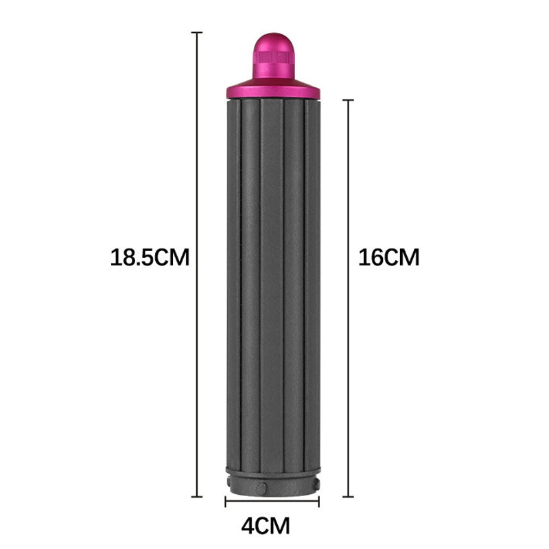 For Dyson Airwrap Hair Dryer i.d. / HS01 / HS05 / HD08 18.6 x 4cm Upgraded Long Curling Barrels Nozzle With Short Adapter Rose Red