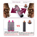 For Dyson Airwrap Hair Dryer i.d./ HS01 / HS05 / HD08 18.6 x 4cm Upgraded Long Curling Barrels Nozzle With Long Adapter Rose Red