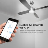 SONOFF iFan04-H APP Remote Control Smart Fan Light Switch Support Tmall Genie?220V-240V?