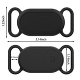 For-Samsung-Galaxy-SmartTag-2-Pet-Silicone-Life-Waterproof-Protective-Case(Black)