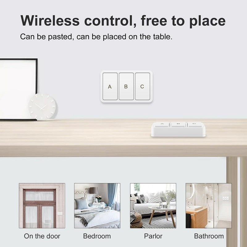 Zigbee Tuya Smart 3-key Situational Wireless Smart Switch(3 Road)
