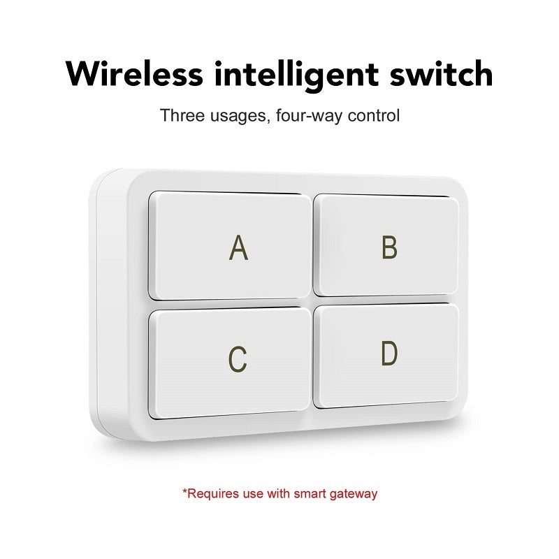 Zigbee Tuya 4-key Situational Remote Control Smart Switch(YSB34)
