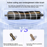 For Dreame X30 / S10PU Vacuum Cleaner Anti-Tangle Roller Brush 2nd Generation Yellow