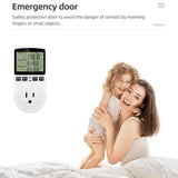 Intelligent Digital Thermostat Countdown Temperature Control Switch Socket Timing Temperature Controller(UK)