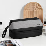 For Dyson Baona BN-DS005 Large-capacity Double-layer Hair Dryer Curling Iron Storage Bag(Gray)