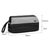 For Dyson Baona BN-DS005 Large-capacity Double-layer Hair Dryer Curling Iron Storage Bag(Gray)