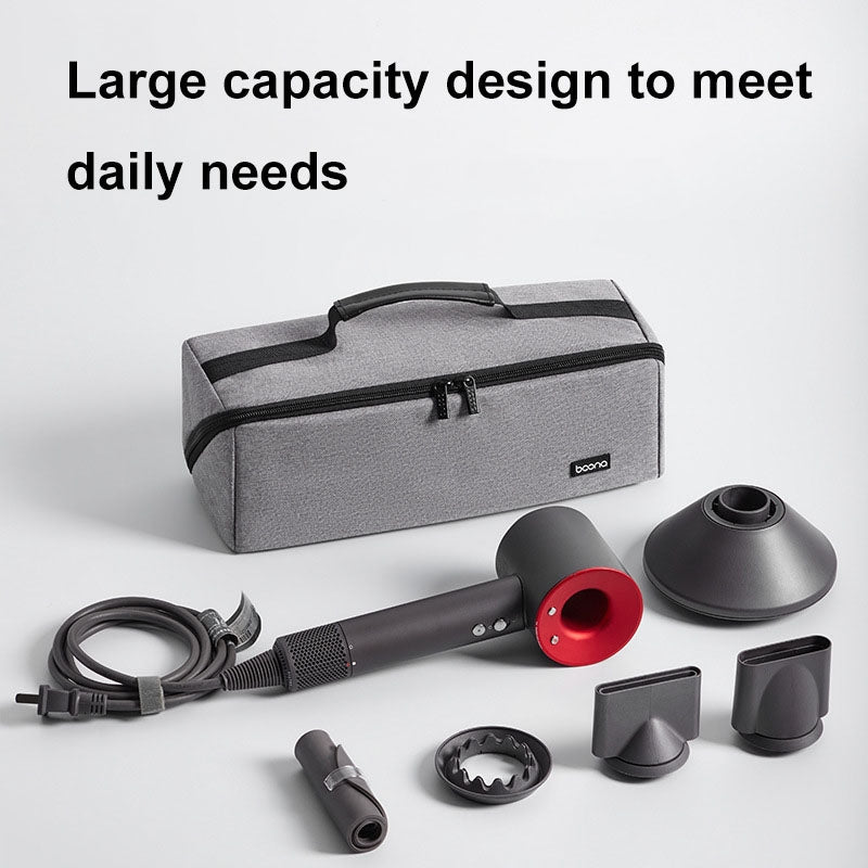 For Dyson Baona BN-DS010 Large Capacity Waterproof Hair Dryer Storage Bag(Gray)