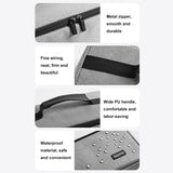 For Dyson Baona BN-DS010 Large Capacity Waterproof Hair Dryer Storage Bag(Black)