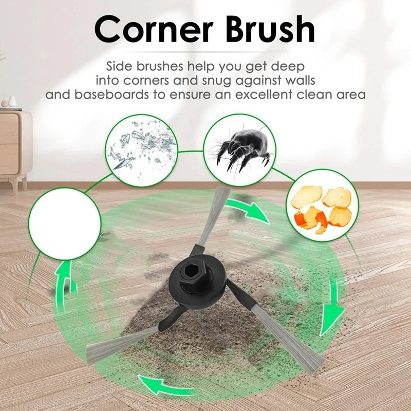 For Dreame X40 Pro / X40 Ultra Robot Vacuum Replacement, Spec: Bristle Brush