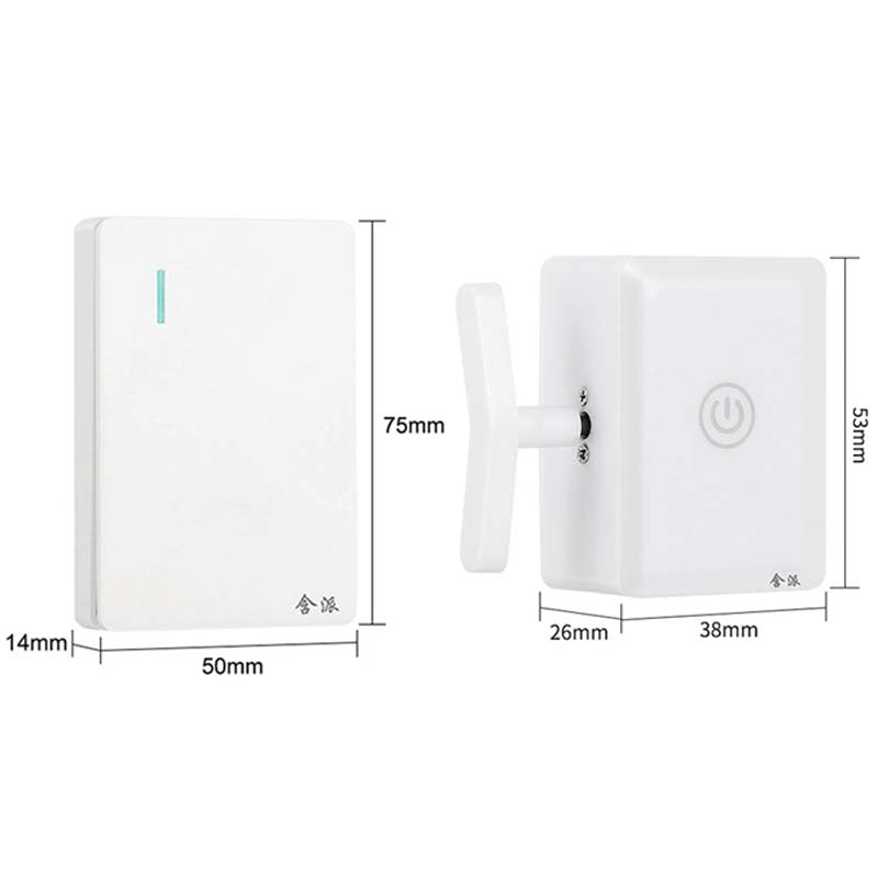 HanPai Intelligent Remote Control Home Use No Wiring Lazy Lights Off Tool(RF Model White)