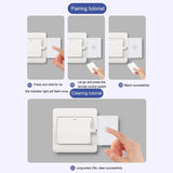 HanPai Intelligent Remote Control Home Use No Wiring Lazy Lights Off Tool(RF Model White)