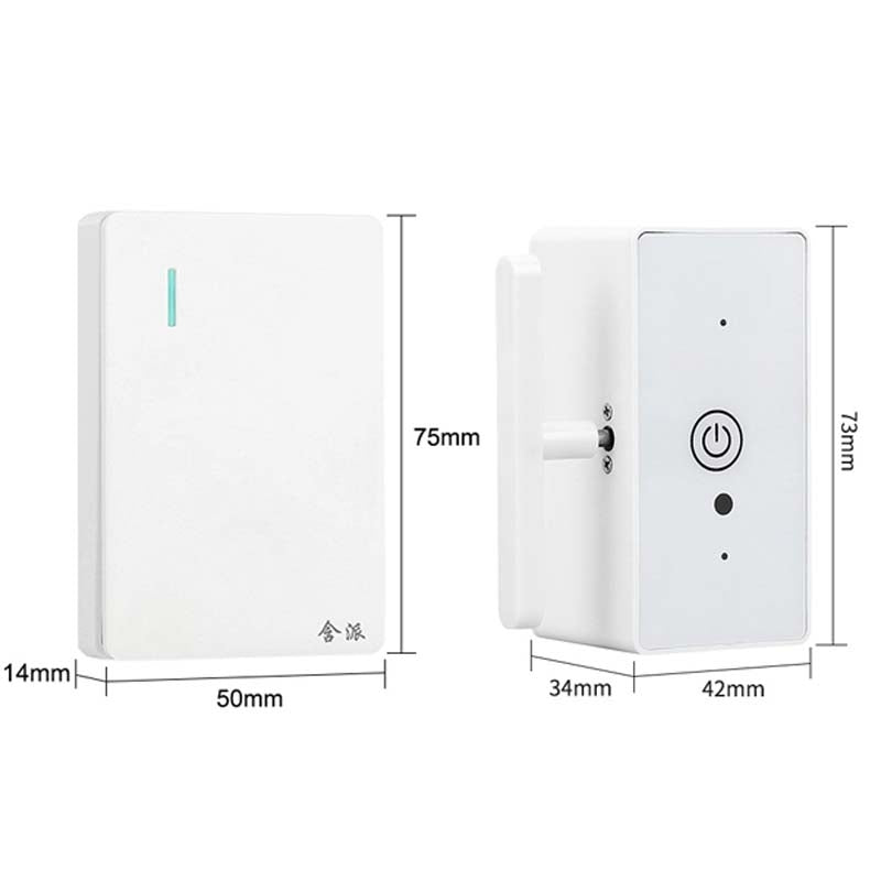 HanPai Heightened Intelligent Remote Control Home Use No Wiring Lazy Lights Off Tool(RF Model White)