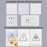 HanPai Heightened Intelligent Remote Control Home Use No Wiring Lazy Lights Off Tool(RF Model White)