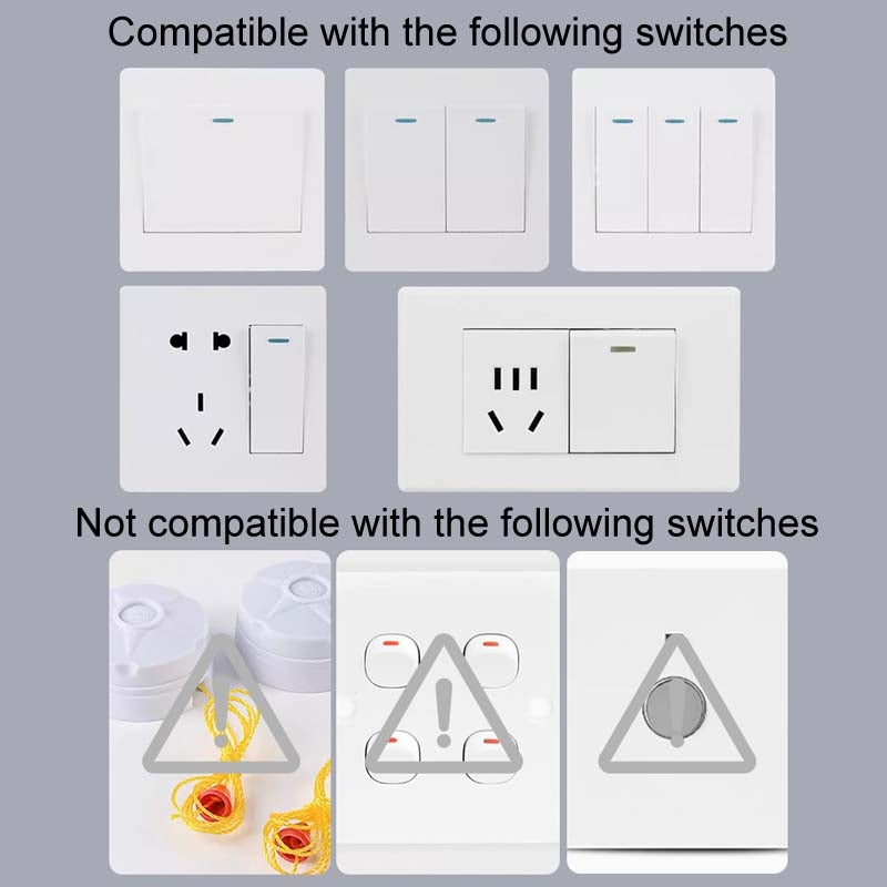 HanPai Heightened Intelligent Remote Control Home Use No Wiring Lazy Lights Off Tool(RF Model White)