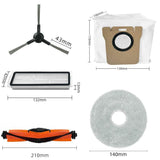 4pcs Side Brush For Xiaomi Robot Vacuum X20 Max Parts Accessories