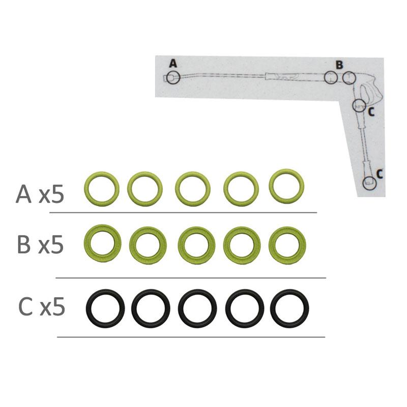 15pcs / Set For Karcher High Pressure Water Jet Sealing Ring