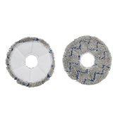 2pcs /Pack Mop Pads Rag For Ecovacs DEEBOT X1 TURBO / X1 PLUS/ X1 OMNI / T10 TURBO(Blue Gray)