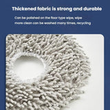 2pcs /Pack Mop Pads Rag For Ecovacs DEEBOT X1 TURBO / X1 PLUS/ X1 OMNI / T10 TURBO(Blue Gray)