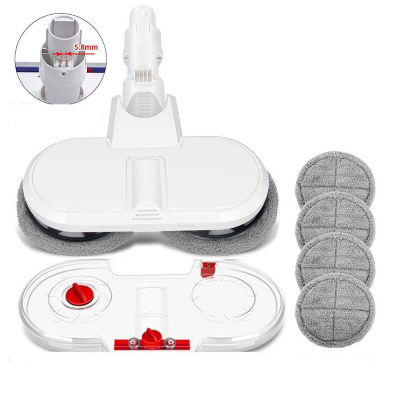 Electric Mop Head With Water Tank for Xiaomi Dreame / Dyson Handheld Vacuum Cleaner Narrow 6 Gray Rags