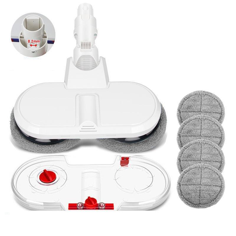 Electric Mop Head With Water Tank for Xiaomi Dreame / Dyson Handheld Vacuum Cleaner Wide  6 Gray Rags