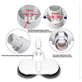 Electric Mop Head With Water Tank for Xiaomi Dreame / Dyson Handheld Vacuum Cleaner Wide  6 Gray Rags