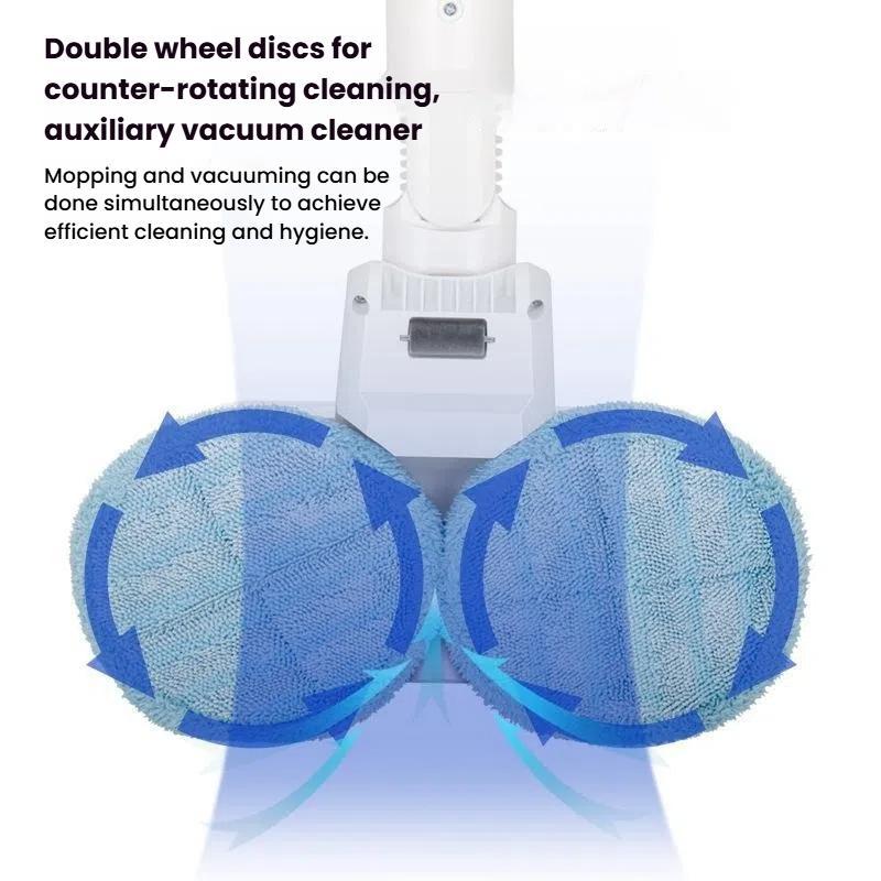 Electric Mop Head With Water Tank for Xiaomi Dreame / Dyson Handheld Vacuum Cleaner Narrow 6 Gray Rags