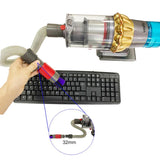 32mm Soft Brush+Connector For Dyson V8 Vacuum Cleaner Dusting Streak Free Soft Brush Replacement Accessory Set