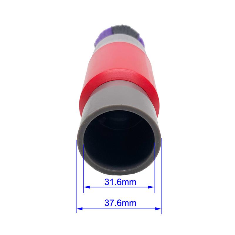 32mm Soft Brush+35mm Connector Vacuum Cleaner Dusting Streak Free Soft Brush Replacement Accessory Set