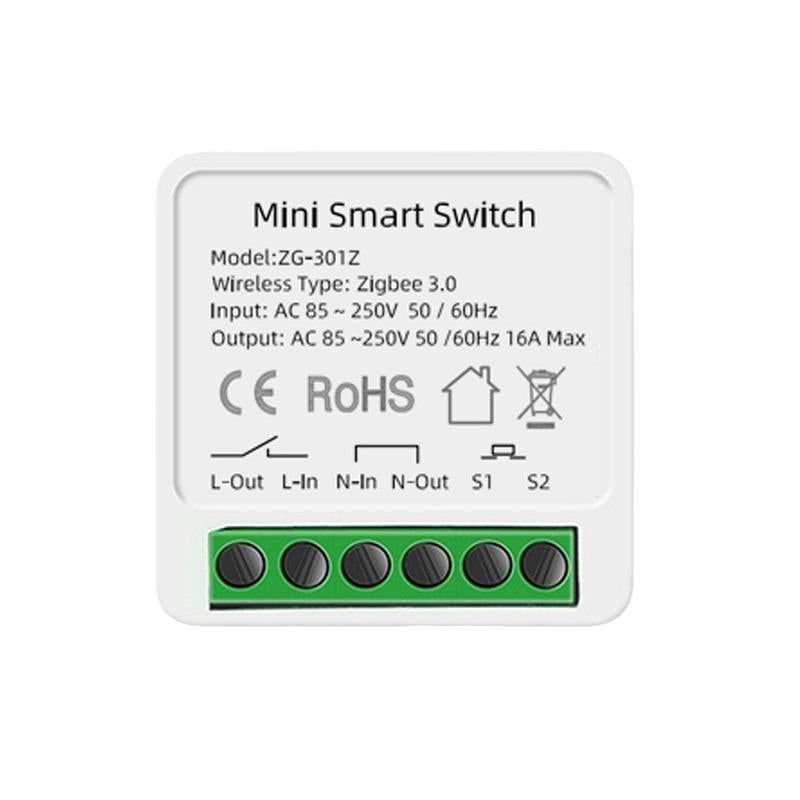Compatible eWeLink Zigbee 16A Smart Switch DIY Breaker 2 Way Control Voice Control