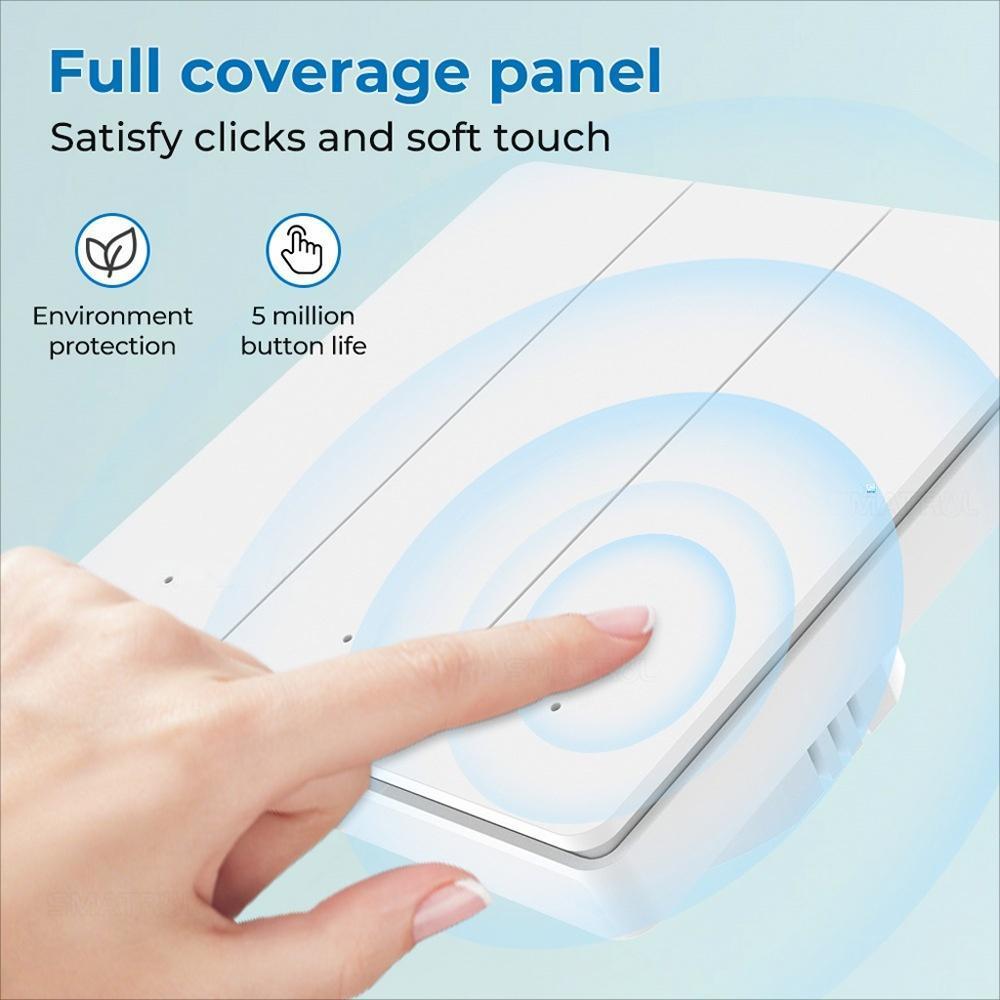 Compatible Tuya ZigBee Smart Light Switch With Radar Motion Sensor No Capacitor Required 1-Gang