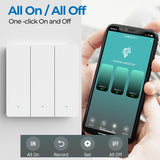 Compatible Tuya ZigBee Smart Light Switch With Radar Motion Sensor No Capacitor Required 2-Gang