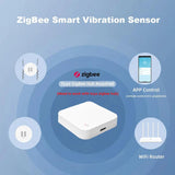 Compatible Tuya ZigBee Smart Vibration Tilt Sensor Real Time Shock Alarm Security Protection