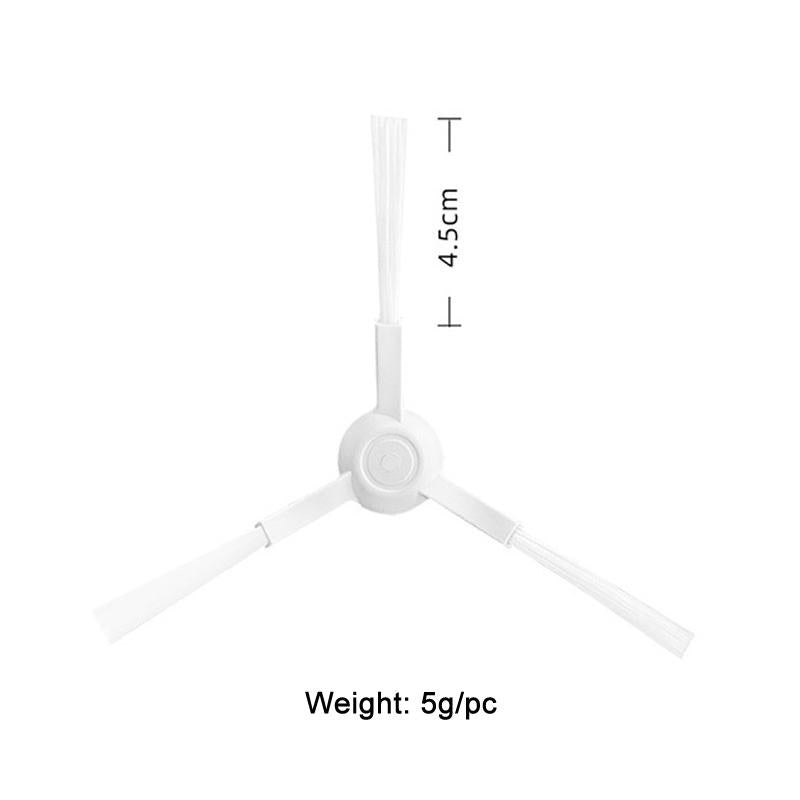 3pairs Side Brushes For Xiaomi C103 / E10 / B112 / 3C Sweeping and Mopping Robot Accessories