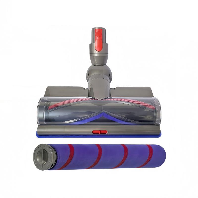 Adjustable Suction Floor Brush for Dyson V7 / V8 / V10 / V11 / V15 / G5 Vacuum Cleaners, Spec: Direct Drive Head+Soft Roller Set