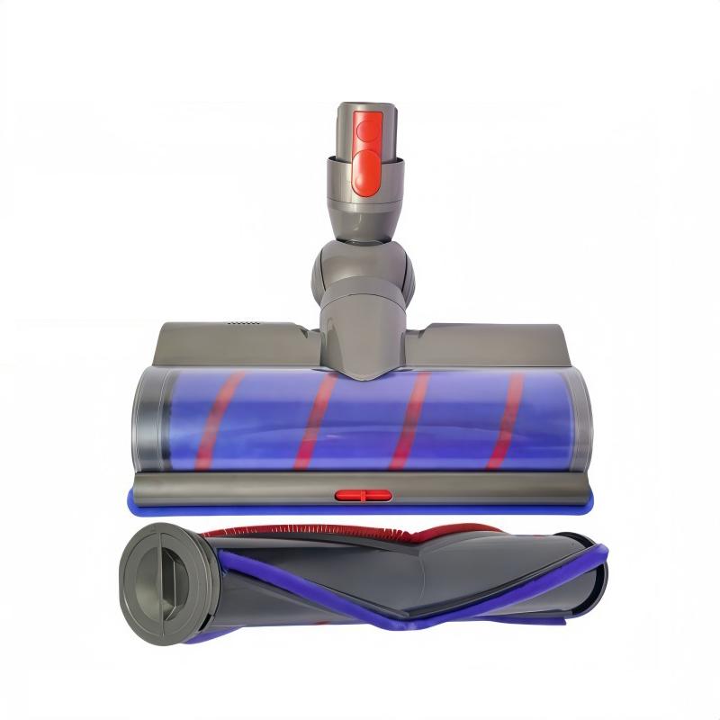 Adjustable Suction Floor Brush for Dyson V7 / V8 / V10 / V11 / V15 / G5 Vacuum Cleaners, Spec: Soft Head+Bristle Roller Set