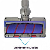 Adjustable Suction Floor Brush for Dyson V7 / V8 / V10 / V11 / V15 / G5 Vacuum Cleaners, Spec: Soft Roller