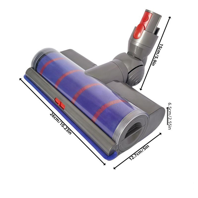 Adjustable Suction Floor Brush for Dyson V7 / V8 / V10 / V11 / V15 / G5 Vacuum Cleaners, Spec: Soft Roller